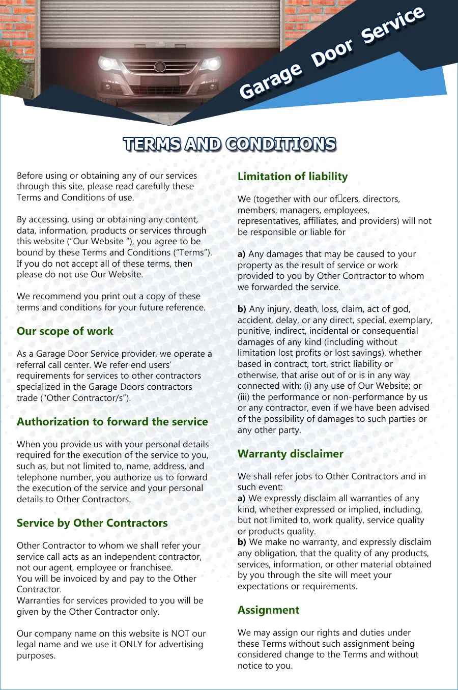 Eagle Garage Door Service Woodbridge, NJ 732-482-1323